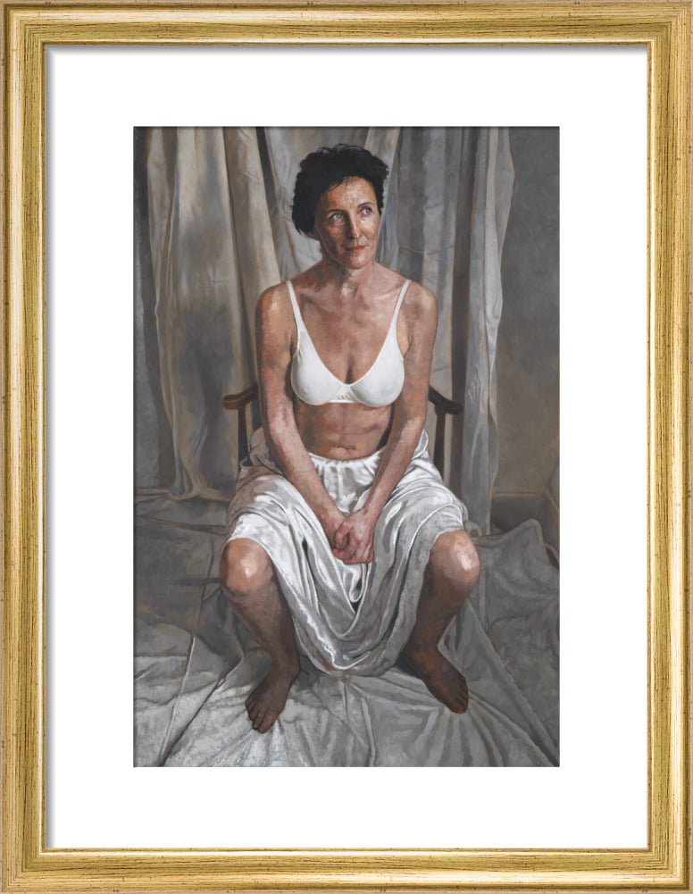 Fiona shaw portrait print (art print, small, gold frame)