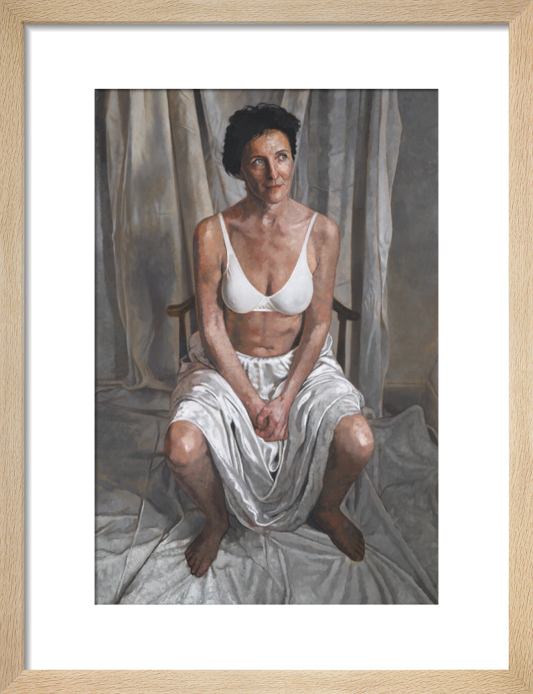 Fiona shaw portrait print (art print, small, natural frame)