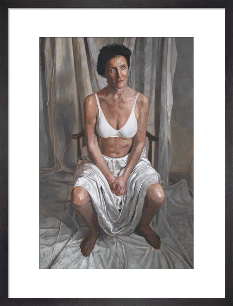 Fiona shaw portrait print (art print, medium, black frame)