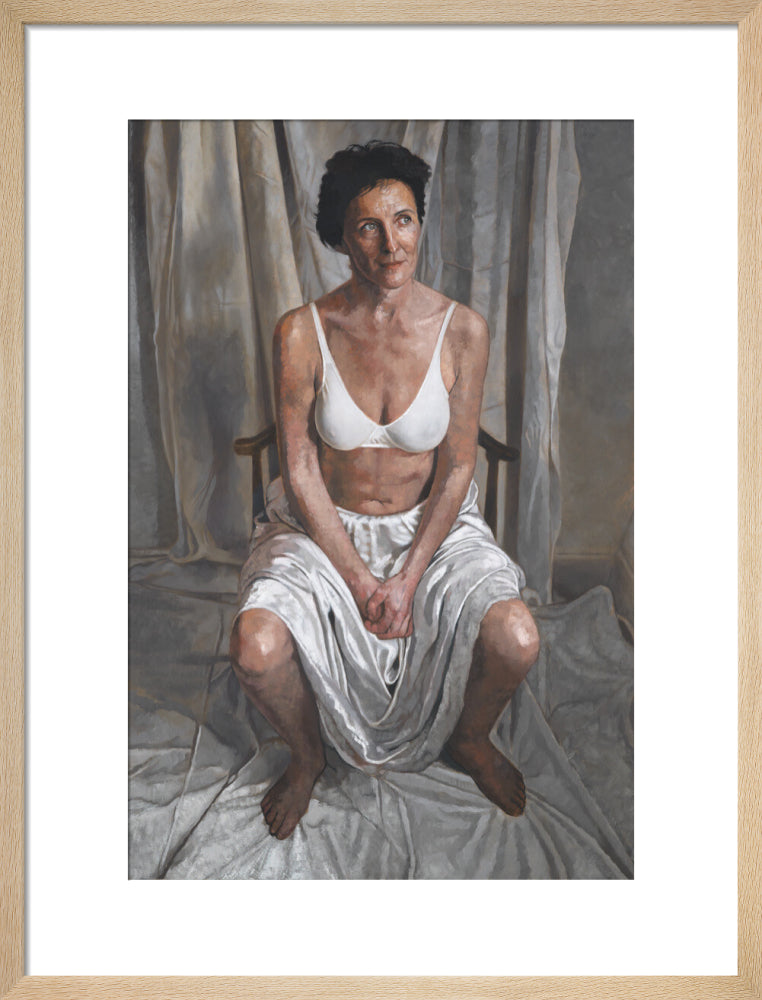 Fiona shaw portrait print (art print, medium, natural frame)