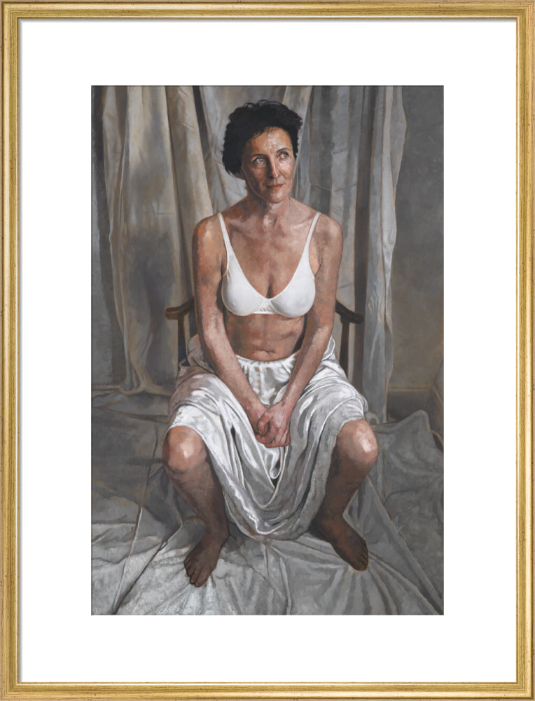 Fiona shaw portrait print (art print, large, gold frame)