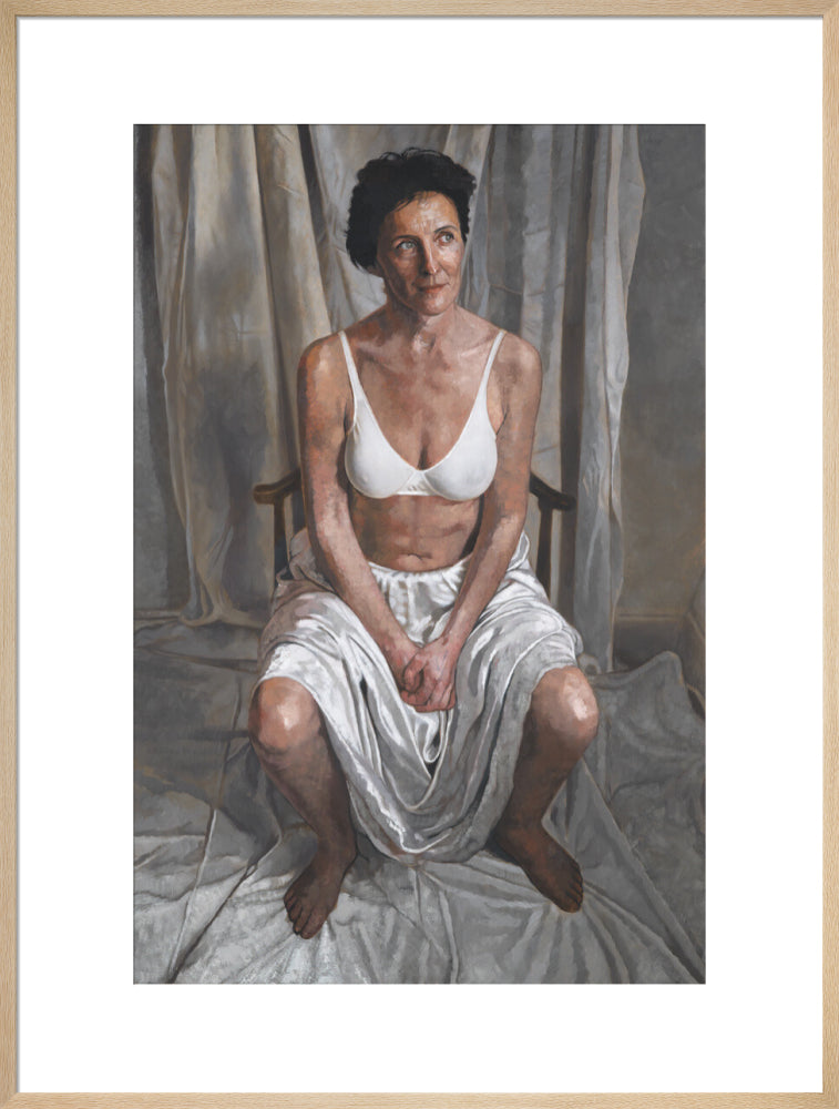 Fiona shaw portrait print (art print, extra large, natural frame)