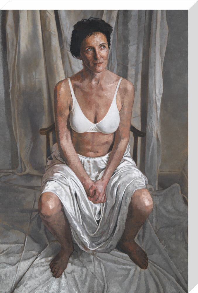 Fiona shaw portrait print (stretched canvas, large, no frame)