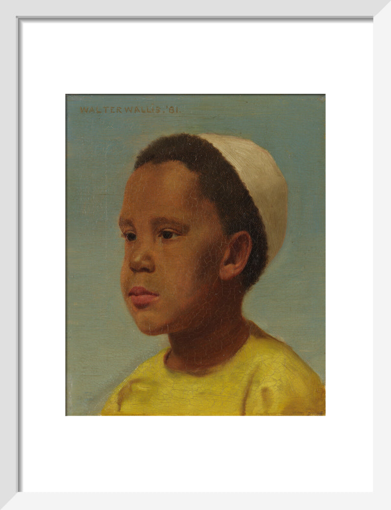 Samuel coleridge taylor portrait print (art print, small, white frame)