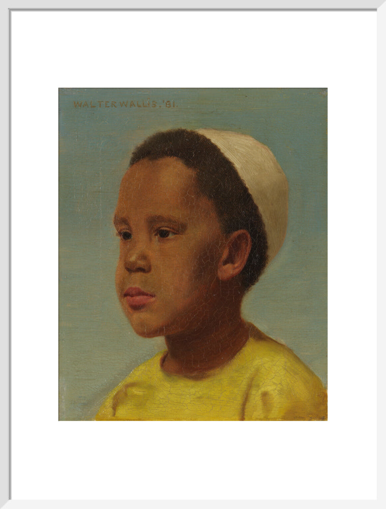 Samuel coleridge taylor portrait print (art print, large, white frame)