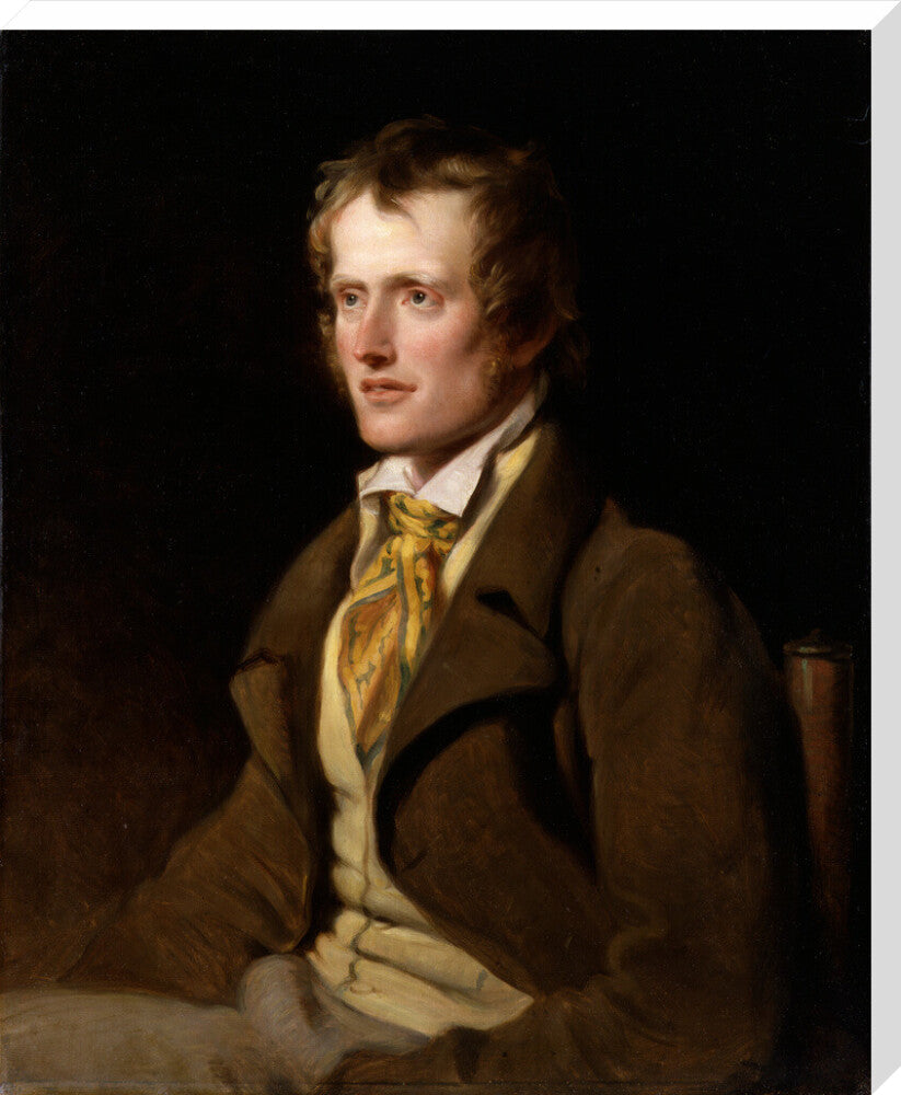 John clare portrait print (stretched canvas, extra large, no frame)