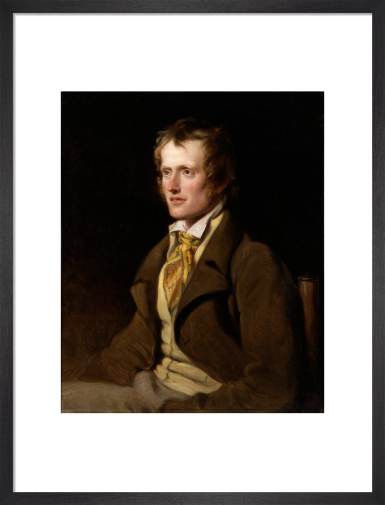 John clare portrait print (art print, medium, black frame)