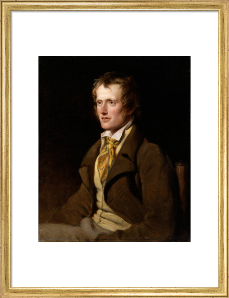 John clare portrait print (art print, medium, gold frame)
