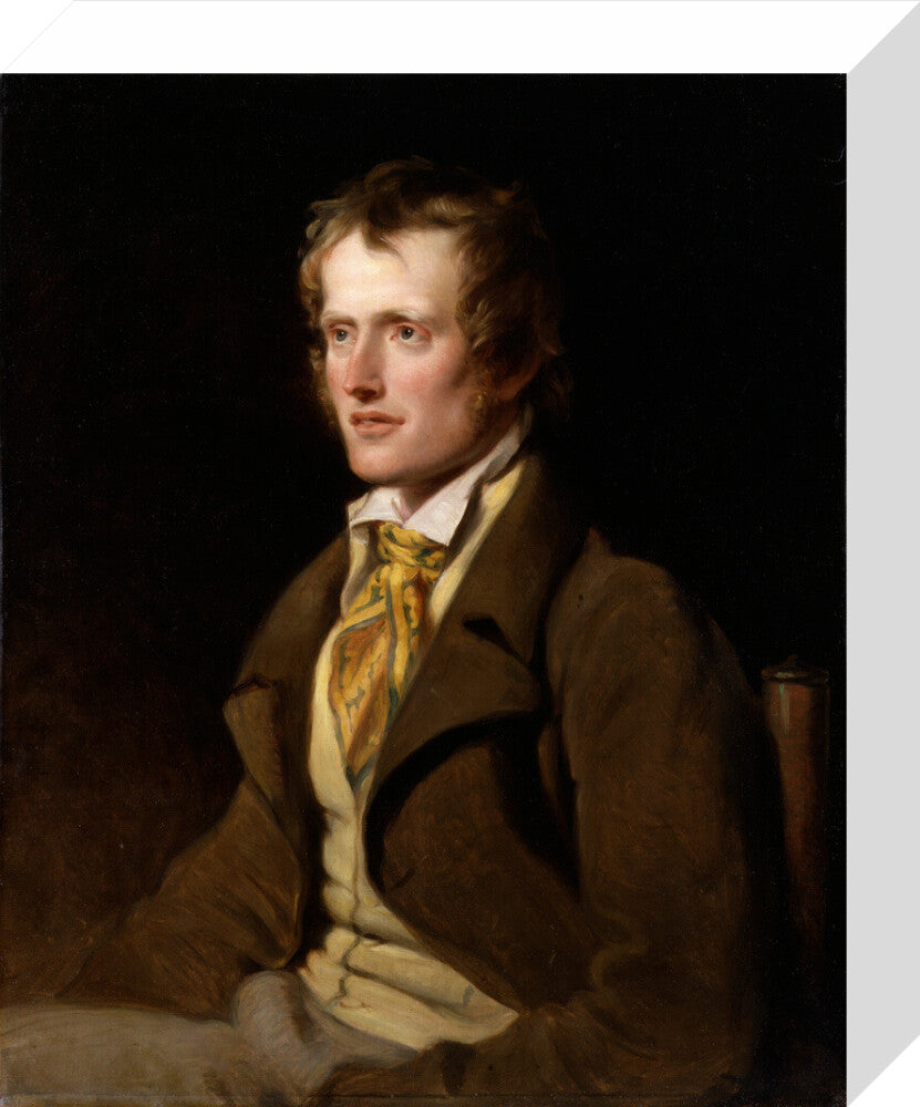 John clare portrait print (stretched canvas, small, no frame)