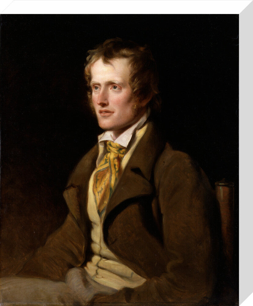 John clare portrait print (stretched canvas, medium, no frame)