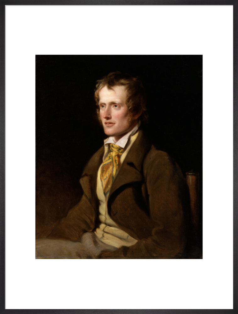 John clare portrait print (art print, extra large, black frame)