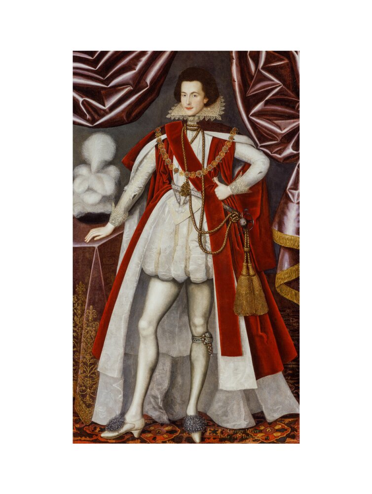 George villiers, 1st duke of buckingham portrait print (art print, large, no frame)