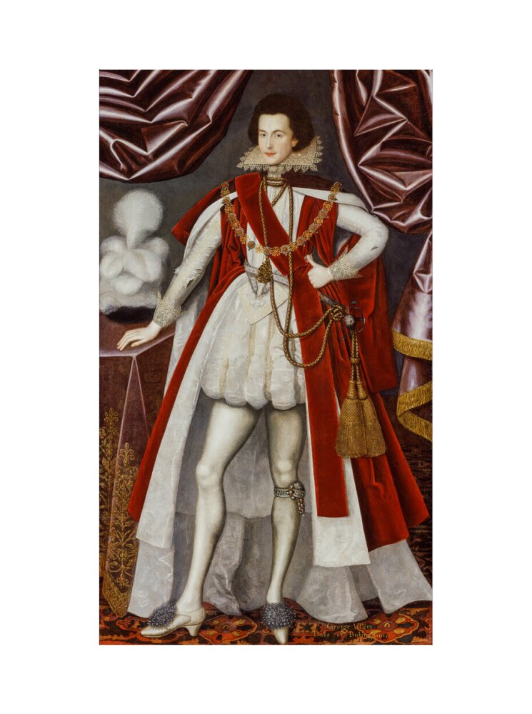 George villiers, 1st duke of buckingham portrait print (art print, extra large, no frame)