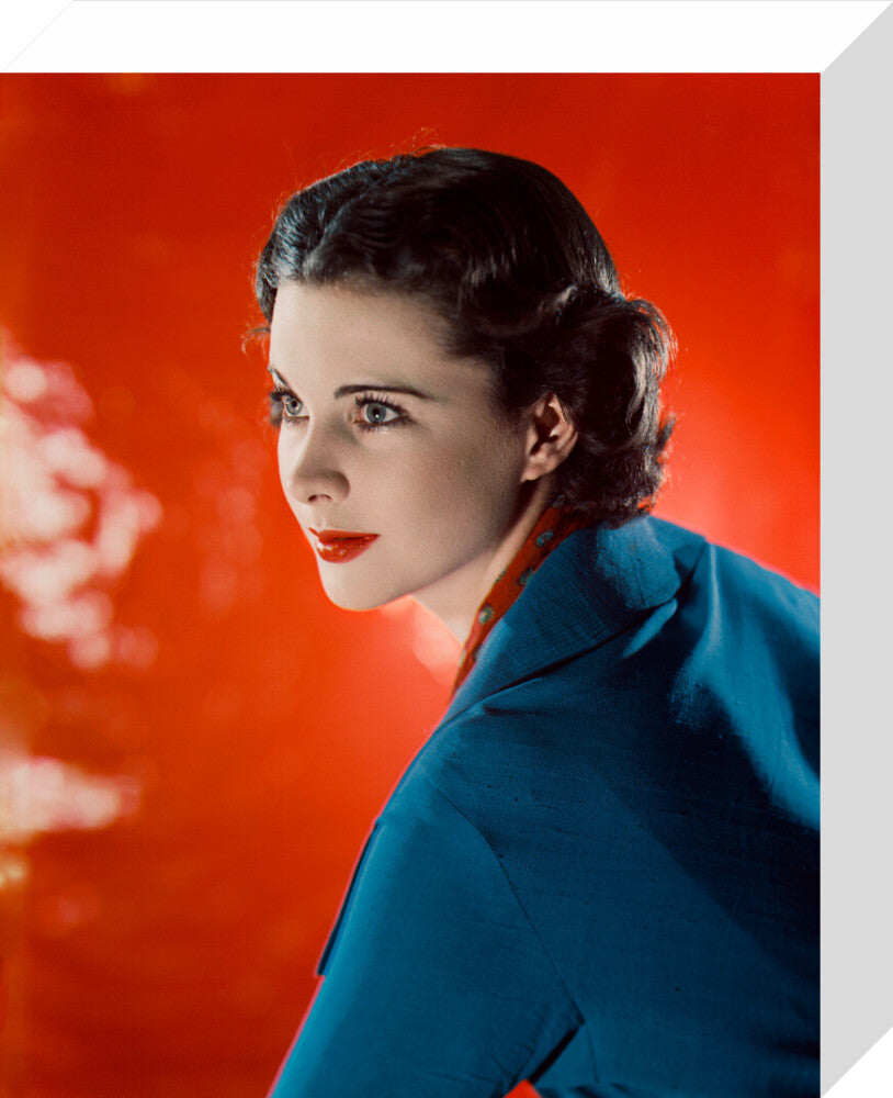 Vivien leigh portrait print (stretched canvas, small, no frame)