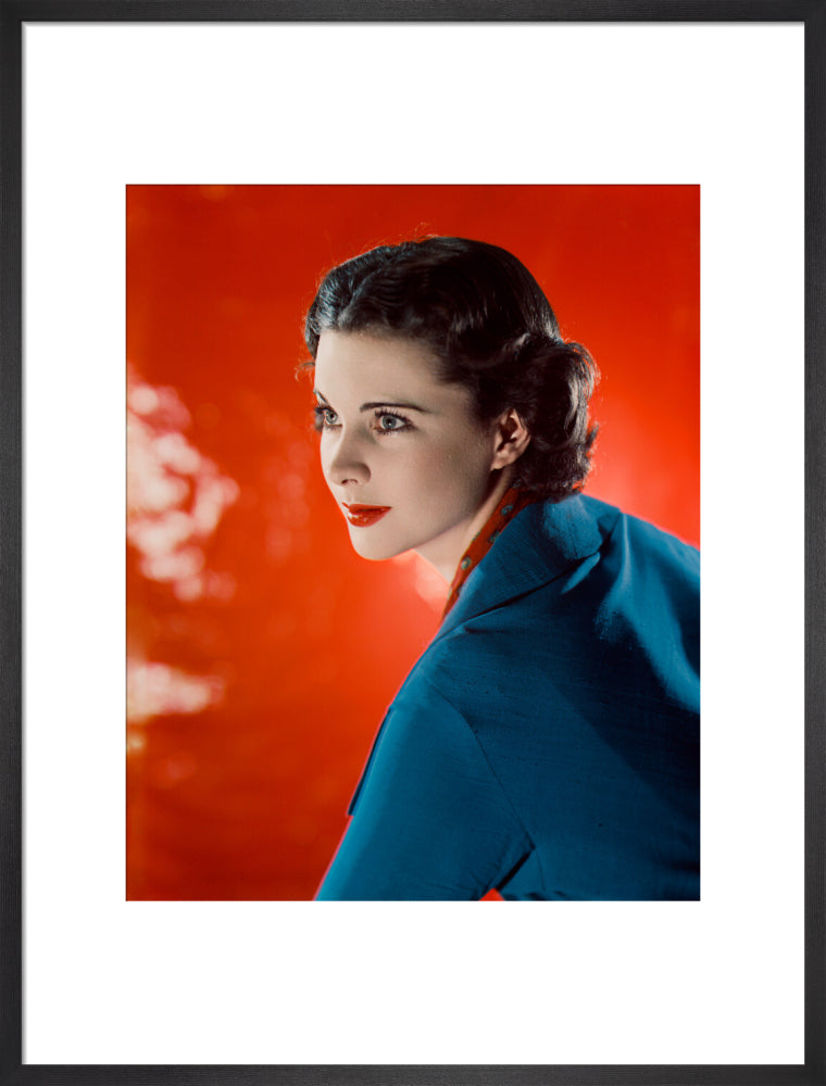 Vivien leigh portrait print (art print, large, black frame)