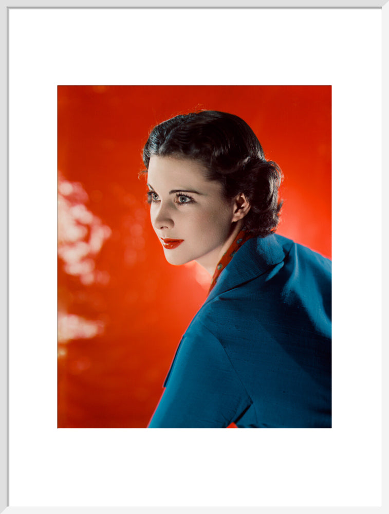 Vivien leigh portrait print (art print, extra large, white frame)