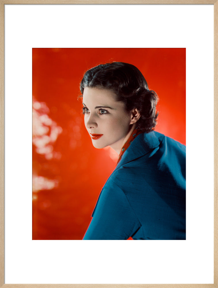 Vivien leigh portrait print (art print, extra large, natural frame)