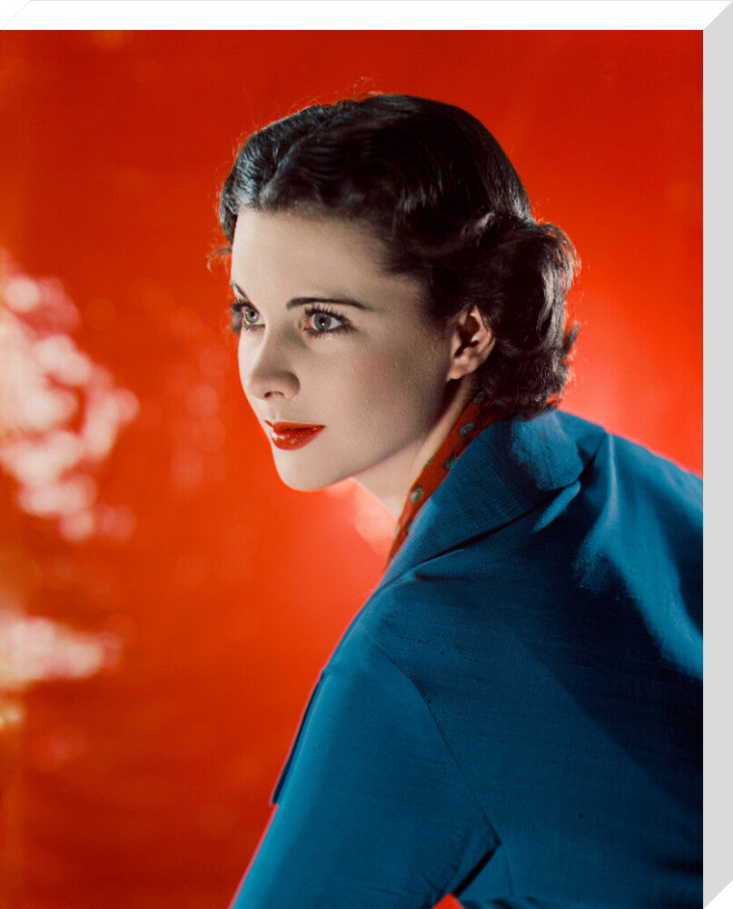 Vivien leigh portrait print (stretched canvas, large, no frame)