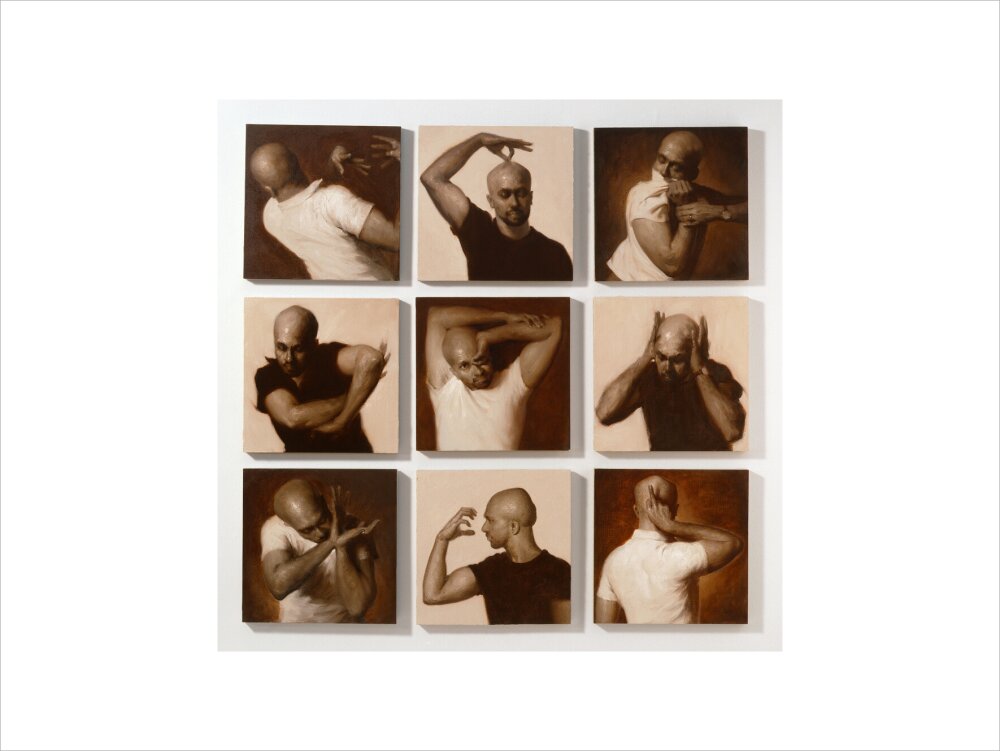 Akram khan portrait print (art print, large, no frame)
