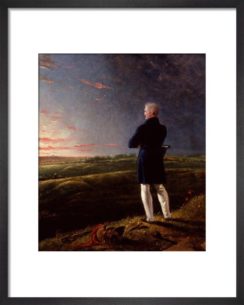 Arthur wellesley, 1st duke of wellington (''a celebrated commander on the retir''d list'') portrait print (art print, small, black frame)