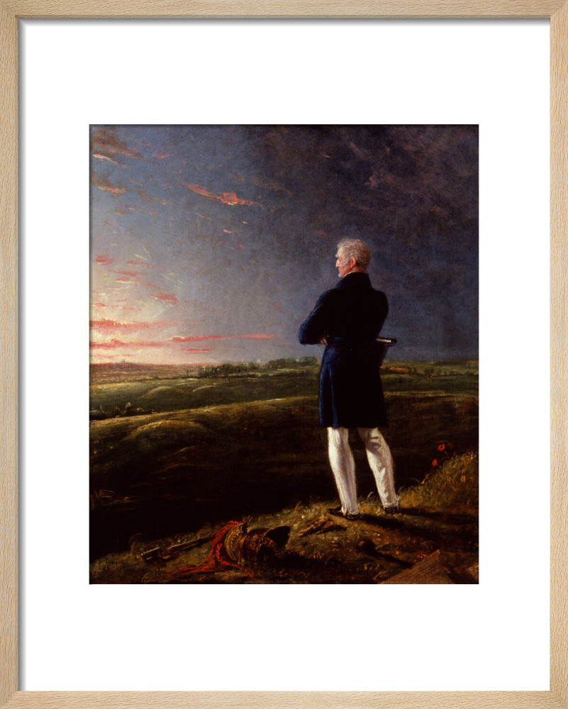 Arthur wellesley, 1st duke of wellington (''a celebrated commander on the retir''d list'') portrait print (art print, small, natural frame)