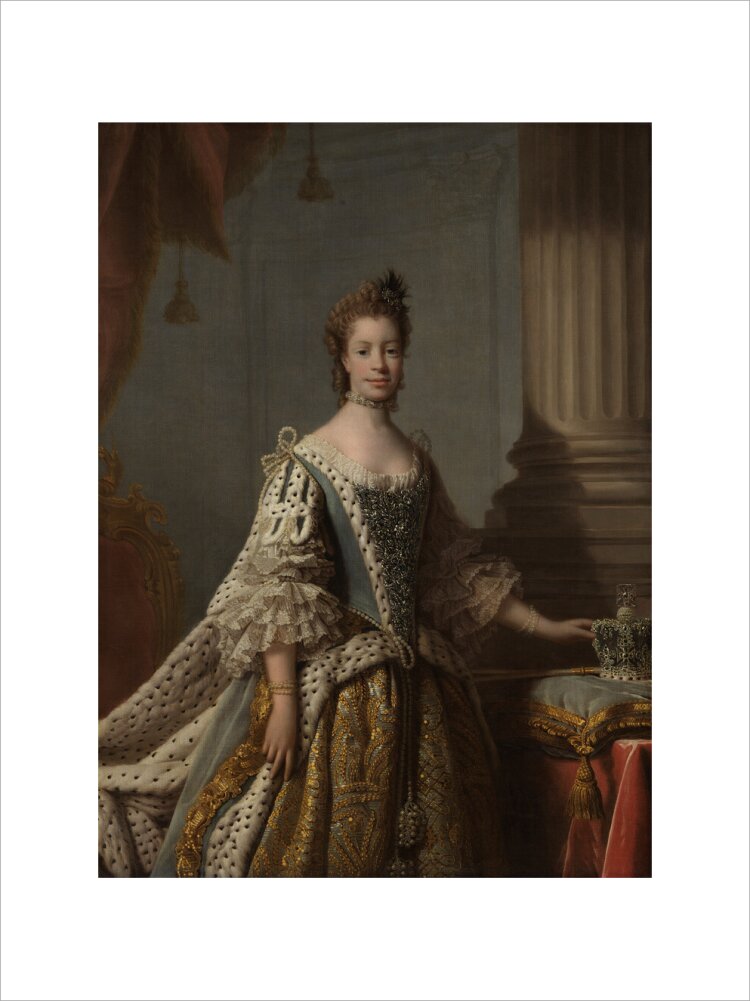 Charlotte of mecklenburg strelitz portrait print (art print, extra large, no frame)