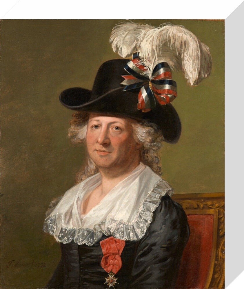 Chevalier d'eon portrait print (stretched canvas, small, no frame)