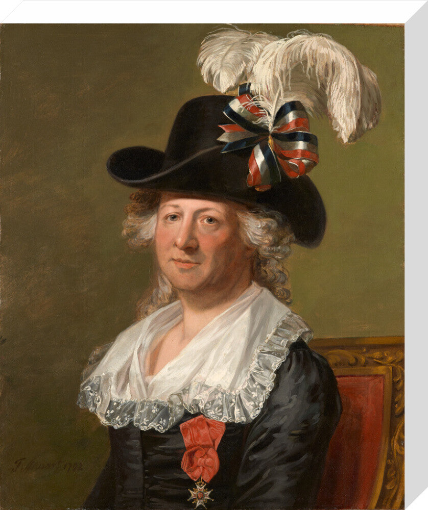 Chevalier d'eon portrait print (stretched canvas, medium, no frame)