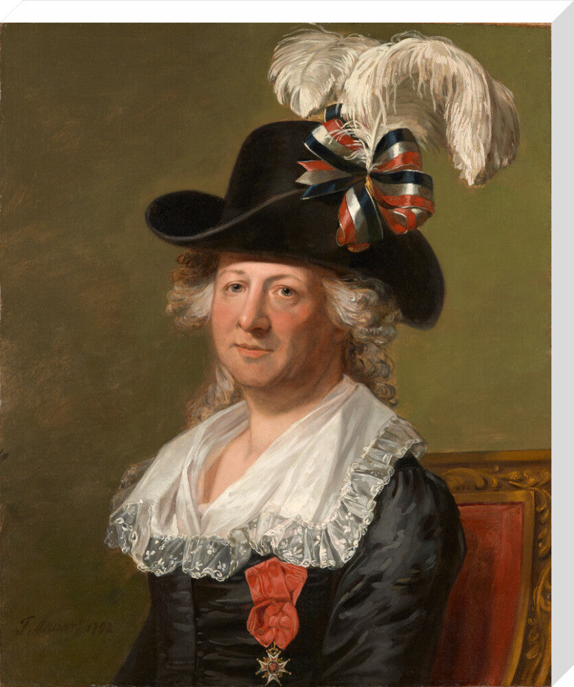 Chevalier d'eon portrait print (stretched canvas, large, no frame)