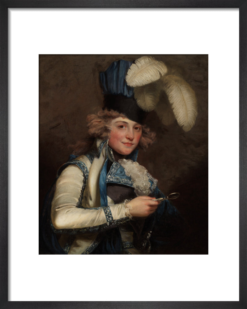 Dorothy jordan portrait print (art print, small, black frame)