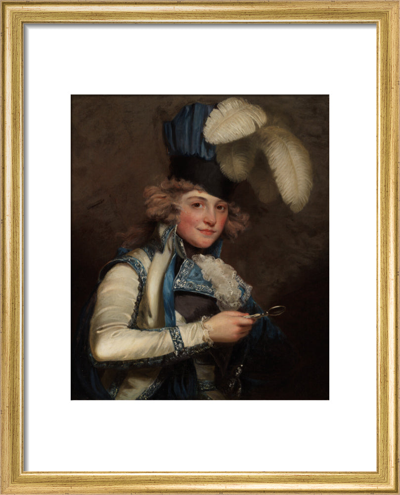 Dorothy jordan portrait print (art print, small, gold frame)