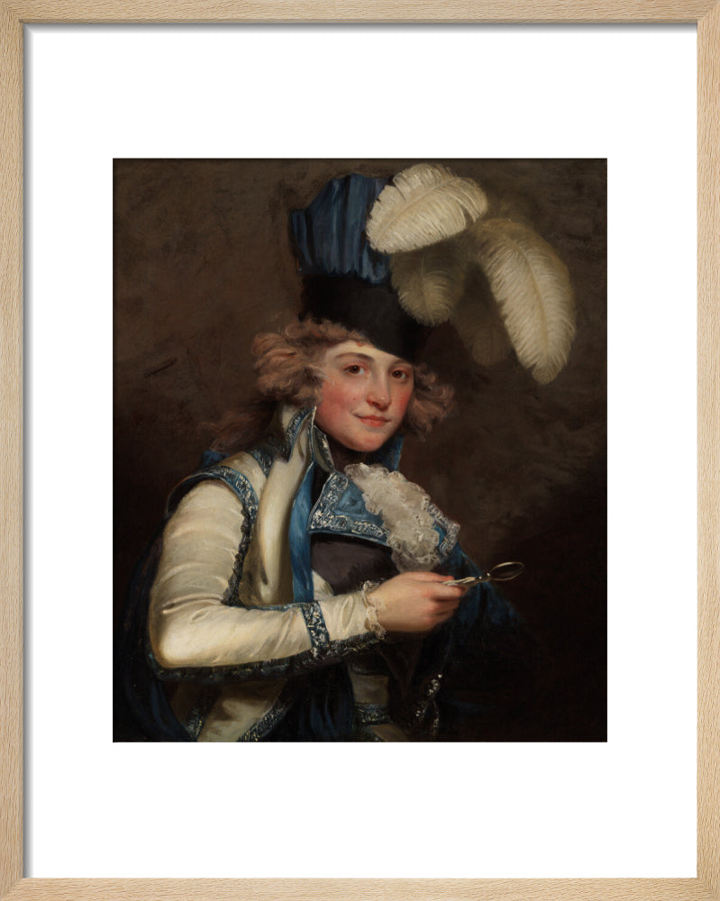 Dorothy jordan portrait print (art print, small, natural frame)
