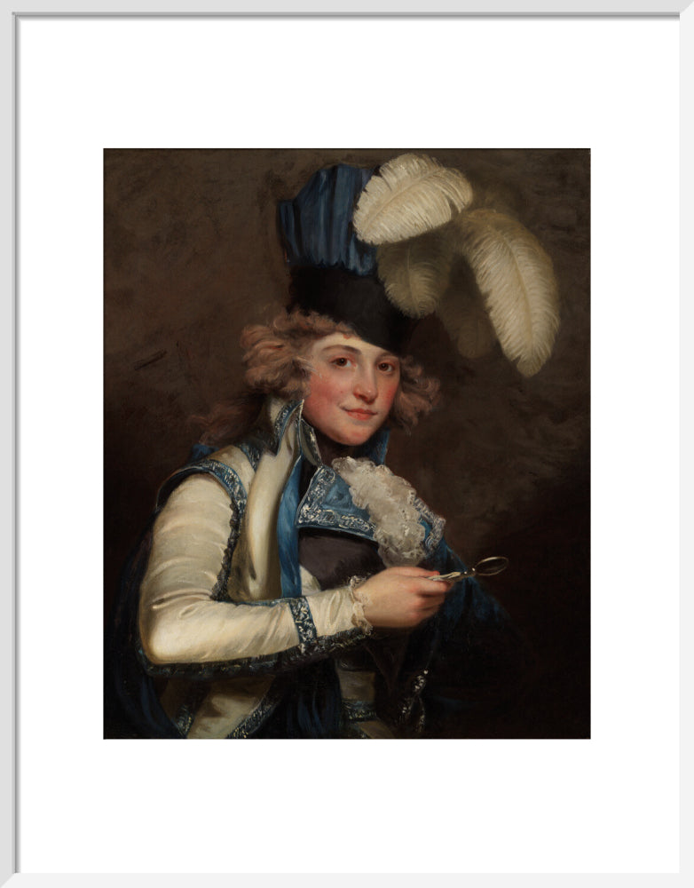 Dorothy jordan portrait print (art print, medium, white frame)