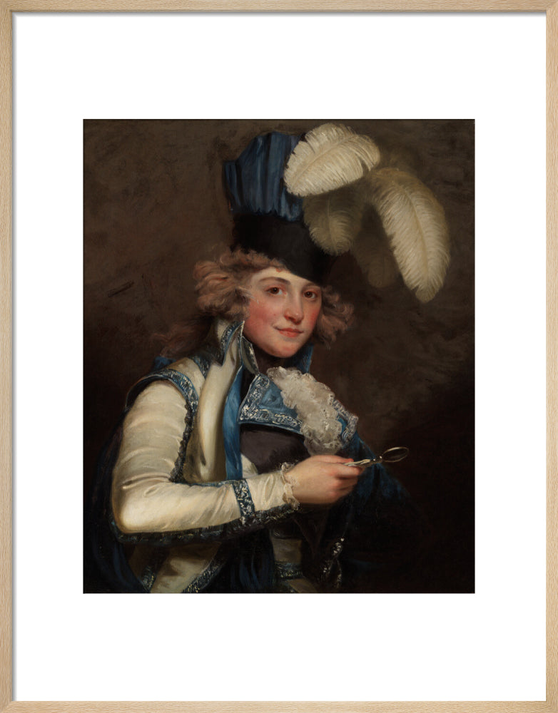 Dorothy jordan portrait print (art print, medium, natural frame)