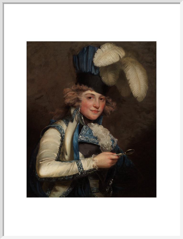 Dorothy jordan portrait print (art print, large, white frame)