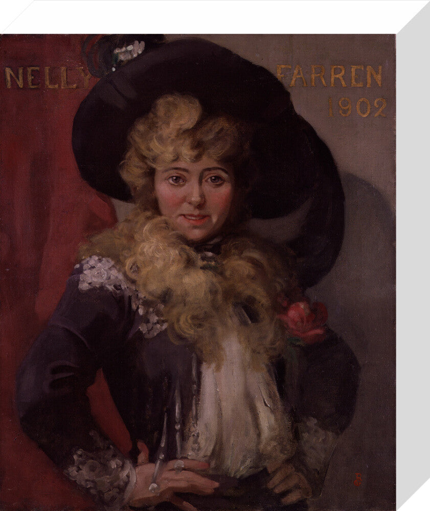 Ellen (''nellie'') farren portrait print (stretched canvas, small, no frame)