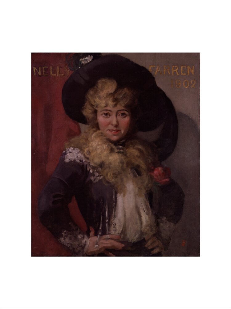 Ellen (''nellie'') farren portrait print (art print, small, no frame)