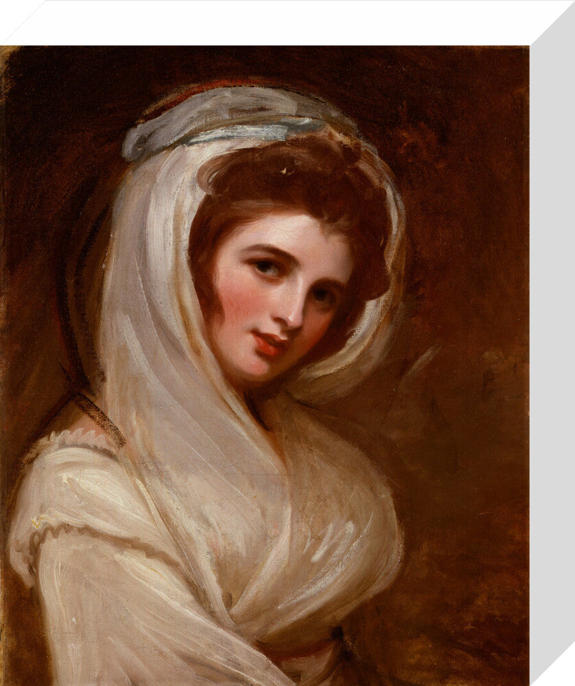 Emma hamilton portrait print (stretched canvas, small, no frame)