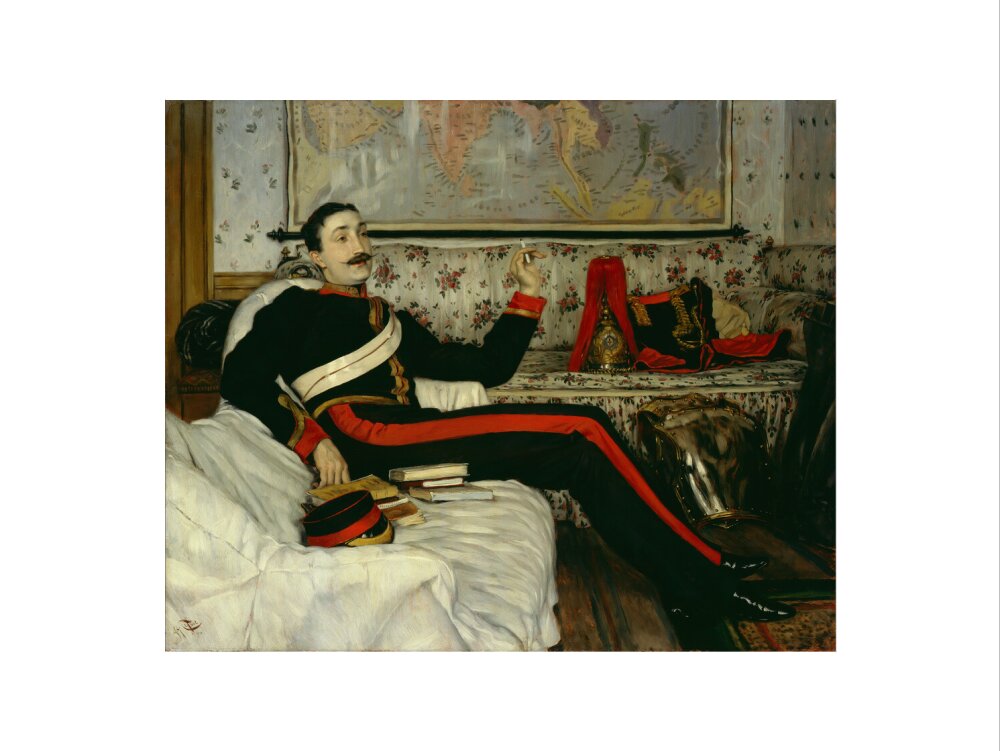 Frederick burnaby portrait print (art print, small, no frame)