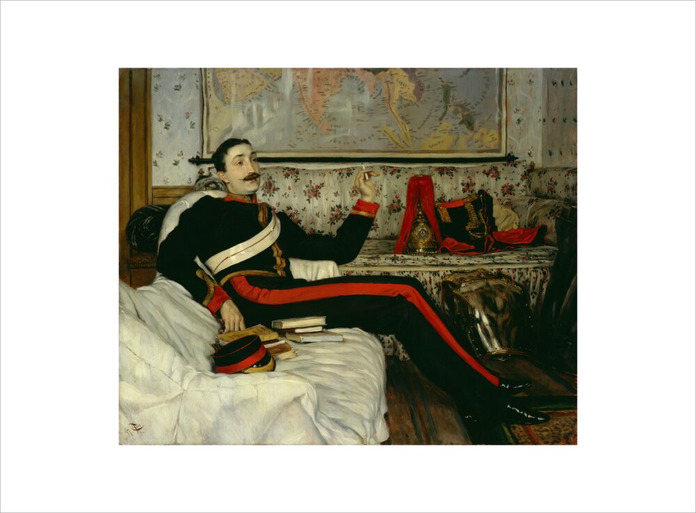 Frederick burnaby portrait print (art print, small, no frame)