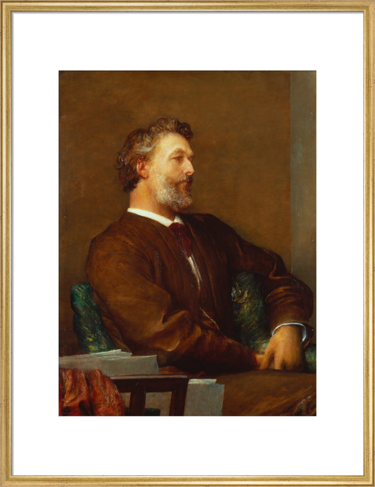 Frederic leighton, baron leighton portrait print (art print, large, gold frame)