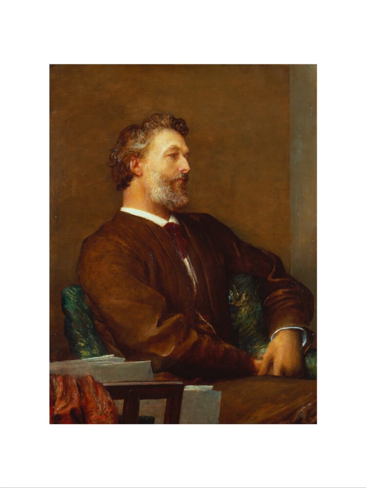 Frederic leighton, baron leighton portrait print (art print, small, no frame)
