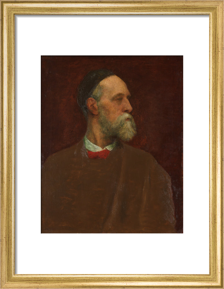 George frederic watts portrait print (art print, small, gold frame)
