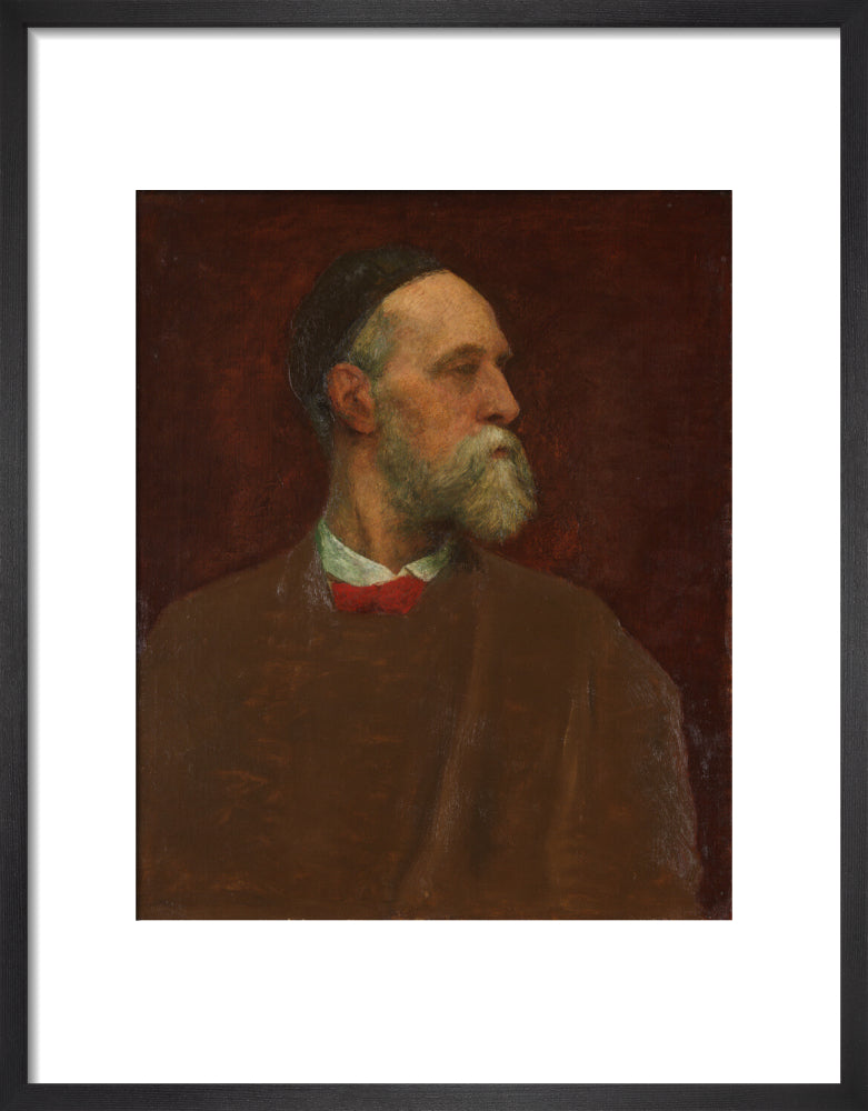 George frederic watts portrait print (art print, small, black frame)