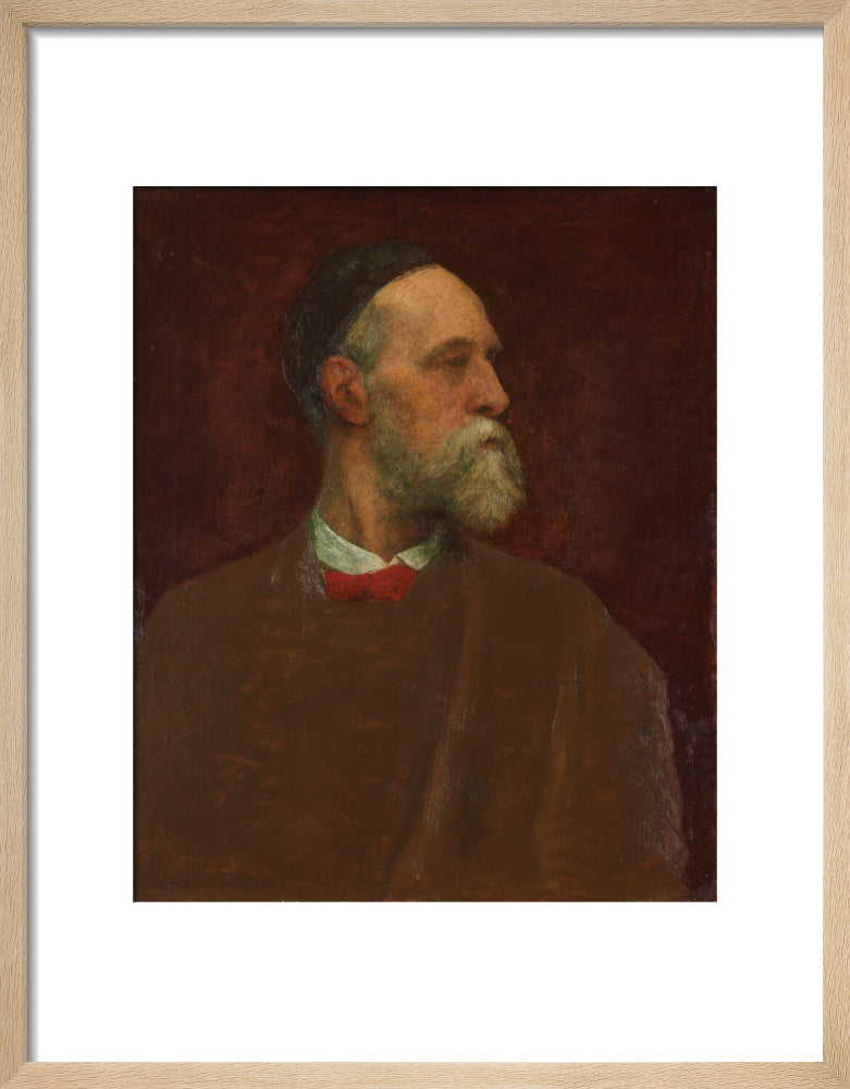 George frederic watts portrait print (art print, small, natural frame)