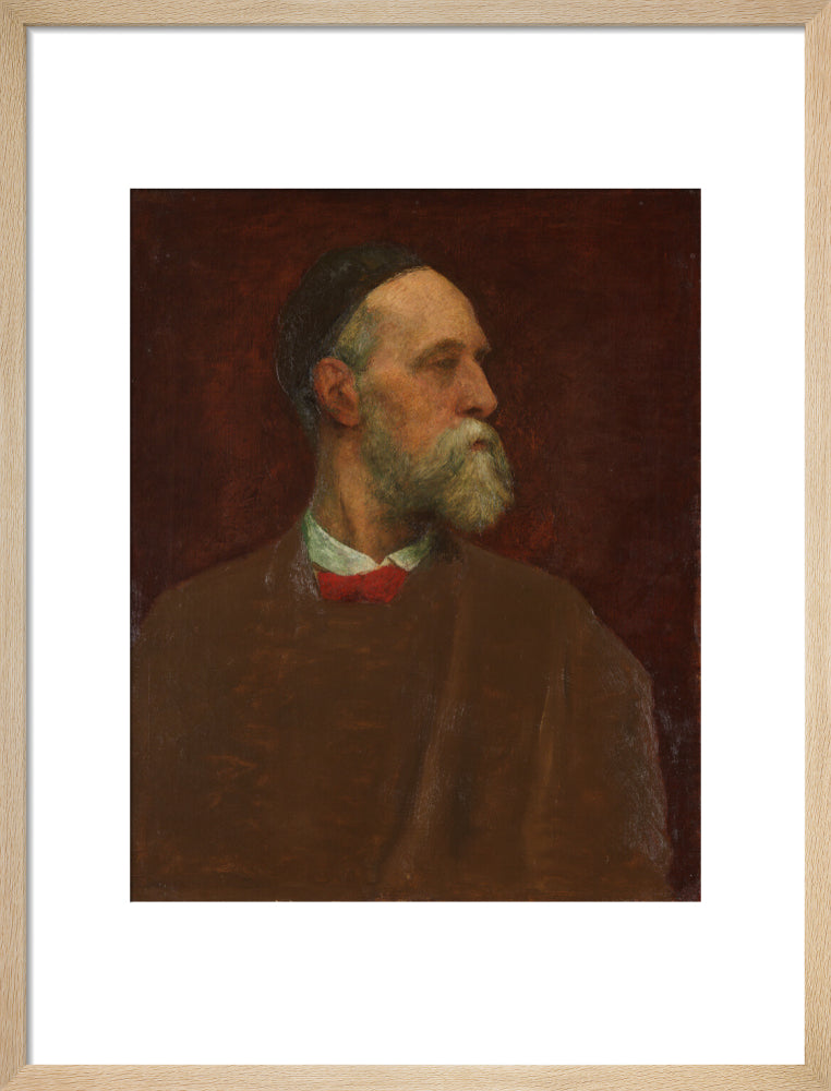 George frederic watts portrait print (art print, medium, natural frame)