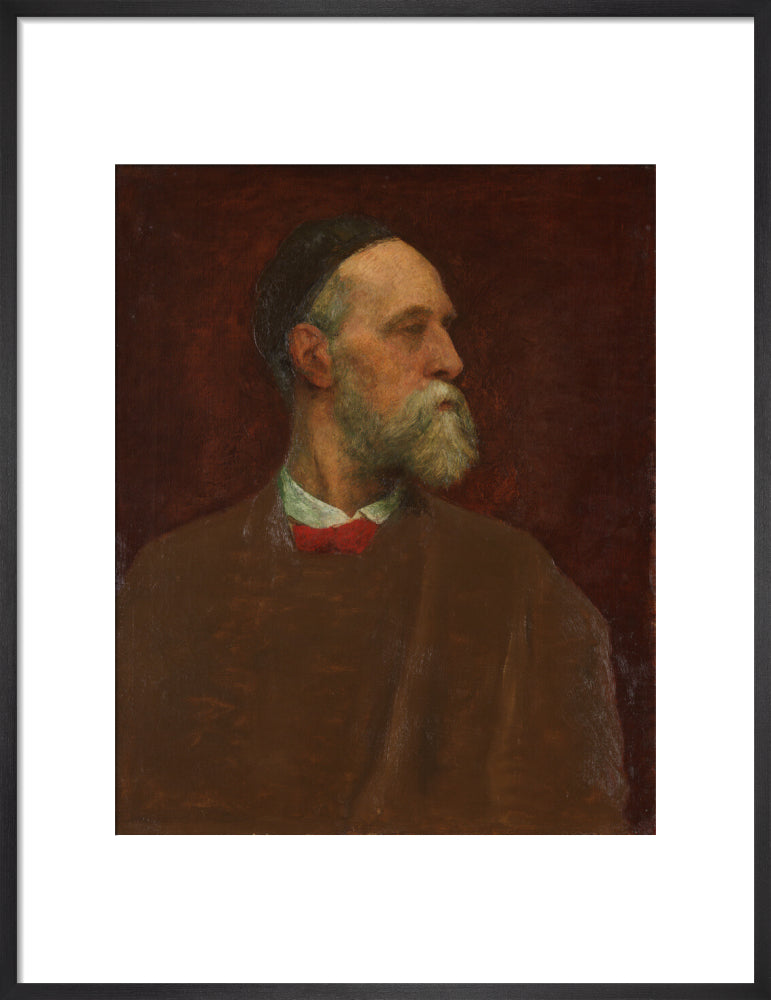 George frederic watts portrait print (art print, medium, black frame)