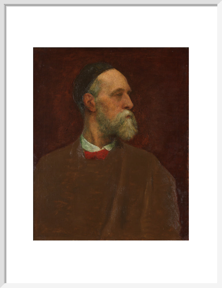 George frederic watts portrait print (art print, medium, white frame)