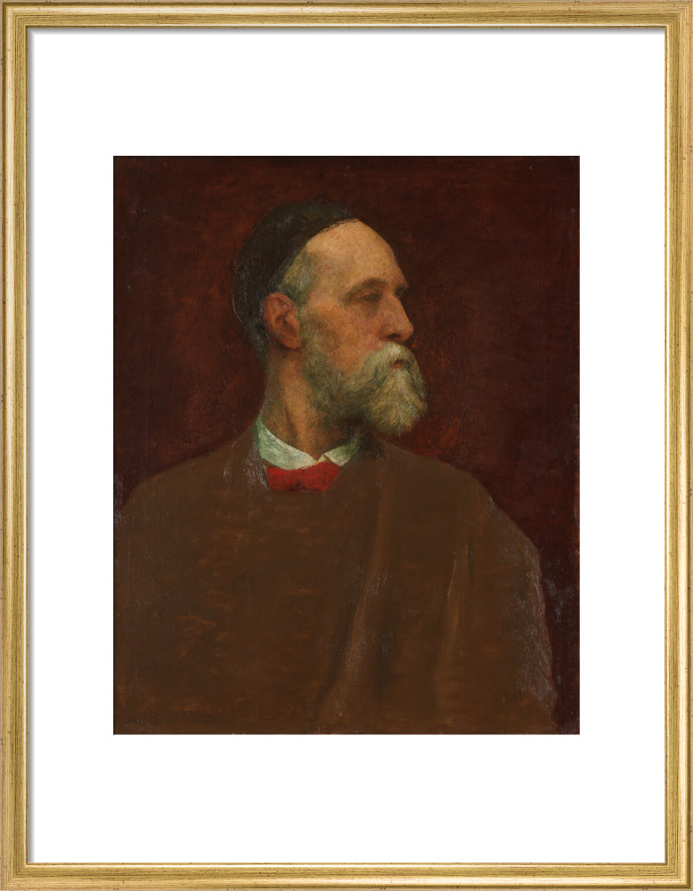 George frederic watts portrait print (art print, medium, gold frame)