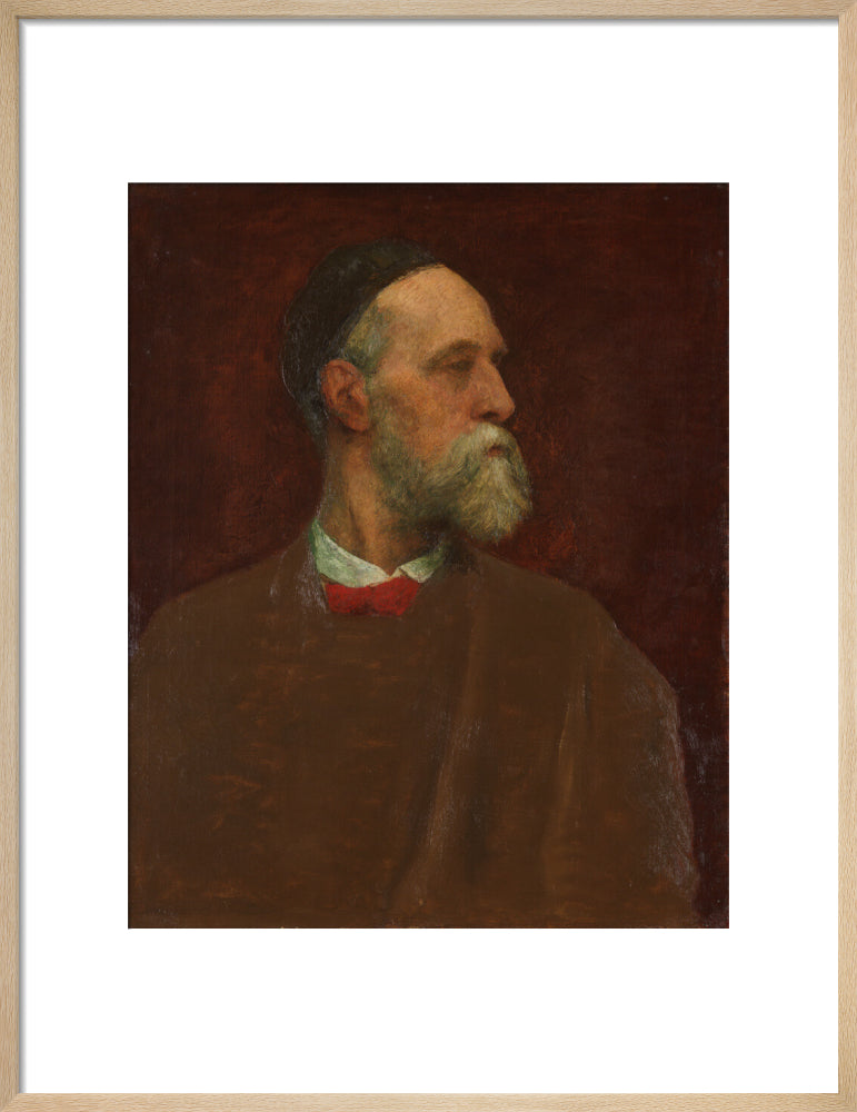 George frederic watts portrait print (art print, medium, natural frame)